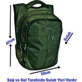 Owyon Sırt Çantası Spor Çantası Okul Çantası Sırt Destekli Askeri Yeşil Çanta (TORNAVİDA HEDİYELİ)