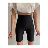 oxe Kadın Tayt Kısa Bisikletçi Șort Yüksek Bel Dalgıç Kumaş Toparlayıcı Yoga Spor Deniz Futbolcu Biker