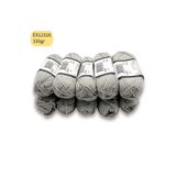 Oxford İplik İhrac Fazlası 10'lu Paket 330gr Çorap ve Amigurumi İpi Gri EX12326