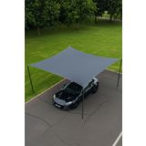 Oxford Kumaş Araba Gölgelik Tentesi – 280cm x 400cm – Su Geçirmez, UV Korumalı, Dayanıklı Dış Mekan Araç Güneşliği | Kolay Kurulumlu, Taşınabilir Gölgelik (Antrasit)