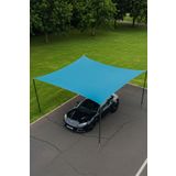 Oxford Kumaş Araba Gölgelik Tentesi – 280cm x 400cm – Su Geçirmez, UV Korumalı, Dayanıklı Dış Mekan Araç Güneşliği | Kolay Kurulumlu, Taşınabilir Gölgelik (Turkuaz)