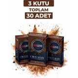 Oxlove Chocolate Aromalı Prezervatif 10'lu 3 Kutu