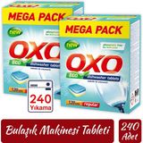 Oxo Bulaşık Makinesi Tableti Mega Paket Deterjan 240 Tablet Hepsi Bir Arada (2X120)
