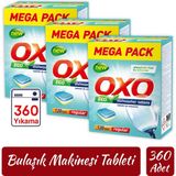 Oxo Bulaşık Makinesi Tableti Mega Paket Deterjan 360 Tablet Hepsi Bir Arada (3X120)
