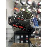 Oxo Reyder Kırmızı Siyah Çene Açılır Kask - XL