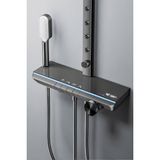 Oxy Aqua Venüs Spa Dijital LED Göstergeli Piyano Tuşlu Termostatik Banyo Batarya Duş Sistemi Tepe Robot Duş Seti