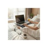 Oxy Çekmeceli Katlanır Laptop Sehpası - Gri 26x40x60 cm