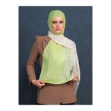 Oxygen Scarfs Degrade Desenli Çift Renkli Bambu Kraş Şal Kadın Şal