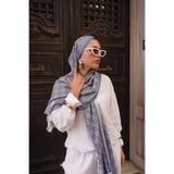 Oxygen Scarfs G Desenli İpek Kaşmir Çift Taraflı Şal