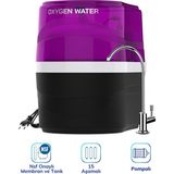 Oxygen Water Prime Pro 15 Aşamalı Pompalı Su Arıtma Cihazı Çelik Su Tanklı Kullanım Tipi Tezgah Altı