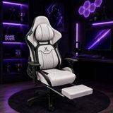 Oxyra Forge Wolf Premium Terletmez Deri | Hafızalı Boyun ve Bel Yastıkları | 4d Kolçak | Yatar Mekanizma | Gaming Oyuncu Koltuğu