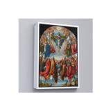 Oxyteez Ahşap Çerçeveli Albrecht Dürer - Üçlü Birliğin Hayranlığı Tablo - Adoration Of The Trinity-8054