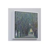 Oxyteez Ahşap Çerçeveli Allee At Schloss Kammer, Gustav Klimt Tablosu-8342