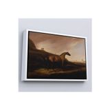 Oxyteez Ahşap Çerçeveli Alvan Fisher - Napolyon'Un Atı Tablo - Napoleon’S Horse-7100