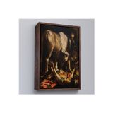 Oxyteez Ahşap Çerçeveli Caravaggio - Aziz Paul'Un Dönüşümü Tablo - The Conversion Of Saint Paul-8104