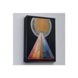 Oxyteez Ahşap Çerçeveli Hilma Af Klint - Altarpiece, Grup X, Sayı 1 Tablosu-8058