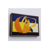 Oxyteez Ahşap Çerçeveli Joan Miro Spanish - Kalem Tablosu-7055