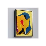 Oxyteez Ahşap Çerçeveli Joan Miro - Sürreal Tablo-7417