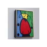 Oxyteez Ahşap Çerçeveli Joan Miro - Suyut Kadın Tablosu-7299