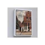 Oxyteez Ahşap Çerçeveli Johannes Vermeer - Küçük Sokak Tablosu-7472