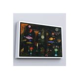 Oxyteez Ahşap Çerçeveli Paul Klee - Sihirli Balık Tablo - Fish Magic-7109