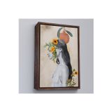 Oxyteez Ahşap Çerçeveli Pop Art Soyut Kadın Tablosu-7873