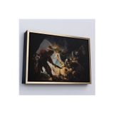 Oxyteez Ahşap Çerçeveli Rembrandt - Samson'Un Körleştirilmesi Tablo - The Blinding Of Samson-7141