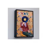 Oxyteez Ahşap Çerçeveli Sansalyede Oturan Adam Pop Art Tablo-7978