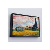 Oxyteez Ahşap Çerçeveli Vincent Van Gogh - Buğday Tarlası Tablo-7150