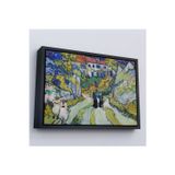 Oxyteez Ahşap Çerçeveli Vincent Willem Van Gogh - Auvers'Deki Merdiven Tablosu - Stairway At Auvers-7158