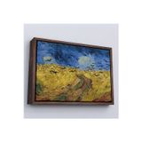 Oxyteez Ahşap Çerçeveli Vincent Willem Van Gogh - Kargalarla Buğday Tarlası Tablo-7190