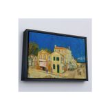 Oxyteez Ahşap Çerçeveli Vincent Willem Van Gogh - Sarı Ev Tablosu-7157