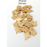 Oya Abiye Bileklik Kolye Pleksi Metalik Plastik Pul Altın Renk 24 Gram 150 Adet - BNC549