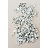 Oya Abiye Bileklik Kolye Pleksi Metalik Plastik Pul Gümüş Renk 8 gram 130 adet - BNC514