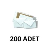 Oyal 200 Adet 14x20 Cm Davetiye Zarfı 90 Gr Beyaz