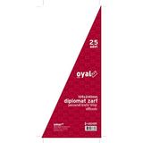 Oyal 30005913 Diplomat Zarf, Pencereli Kraft, 25'li