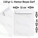 Oyal 32x42 cm Beyaz 110 gr Silikonlu 250'li Paket Torba Zarf