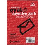 Oyal 9x14 25'li Renkli Davetiye Zarfı
