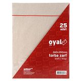 Oyal Torba Zarf f26X35Kraft, 90 gr, Silikonlu, 25'li