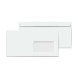 Oyal Zarf Diplomat 10.5 Cm X 24 Cm 110 Gr Pencereli Beyaz Zarf - 100 Adet