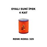 OYALI Suni Ipek 4 Kat Iplik Nakış Iğne Oyası Tığ Oyası Etuval Tek Makara Net 35gr Renk Kodu 329