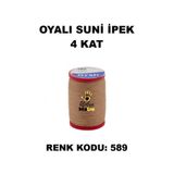 OYALI Suni Ipek 4 Kat Iplik Nakış Iğne Oyası Tığ Oyası Etuval Tek Makara Net 35gr Renk Kodu 589