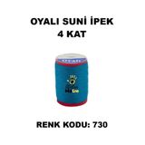 OYALI Suni Ipek 4 Kat Iplik Nakış Iğne Oyası Tığ Oyası Etuval Tek Makara Net 35gr Renk Kodu 730