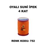 OYALI Suni Ipek 4 Kat Iplik Nakış Iğne Oyası Tığ Oyası Etuval Tek Makara Net 35gr Renk Kodu 752