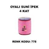 OYALI Suni Ipek 4 Kat Iplik Nakış Iğne Oyası Tığ Oyası Etuval Tek Makara Net 35gr Renk Kodu 778