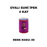 OYALI Suni Ipek 4 Kat Iplik Nakış Iğne Oyası Tığ Oyası Etuval Tek Makara Net 35gr Renk Kodu 89