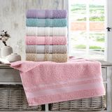 Oyalı Textile Yıldız 6'lı 50X90CM Havlu El Yüz Havlusu Seti Banyo Takimi Ceyizlik Gunluk - 50 x 90 cm - Renkli