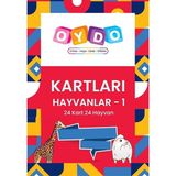Oydo Kelime Kartları Hayvanlar 1 - Renkli