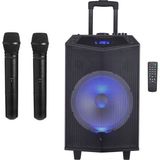 Oyility Dk-12 Karaoke Mikrofonlu Taşınabilir Portatif Ses Sistemi 300 Watt