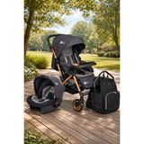 Öykü Bebek Diyarı 4 Baby Active Travel Sistem Bebek Arabası - Taşıma Puset - Anne Bebek Çantası - Antrasit